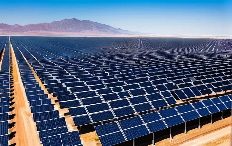 전자기술사와 관련된 전자기술 사례 연구 - **Vast Solar Farm in Coahuila, Mexico:**
    A breathtaking panoramic view of the Villanueva Solar P...