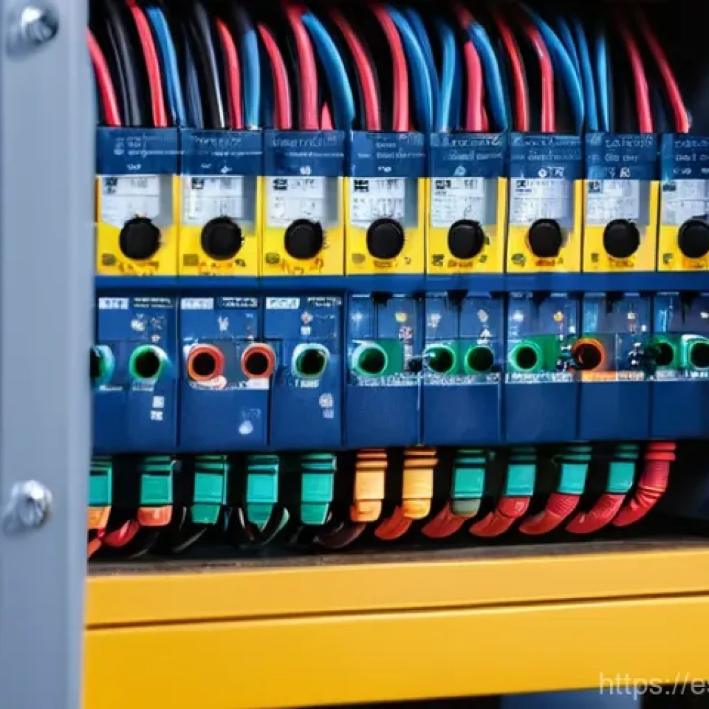 전자기술사 실기 준비 스케줄 - **Prompt:** A focused male electrician, in his early 30s, wearing a clean, dark blue work uniform wi...